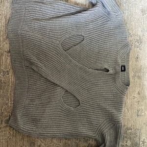 unique gray sweater
